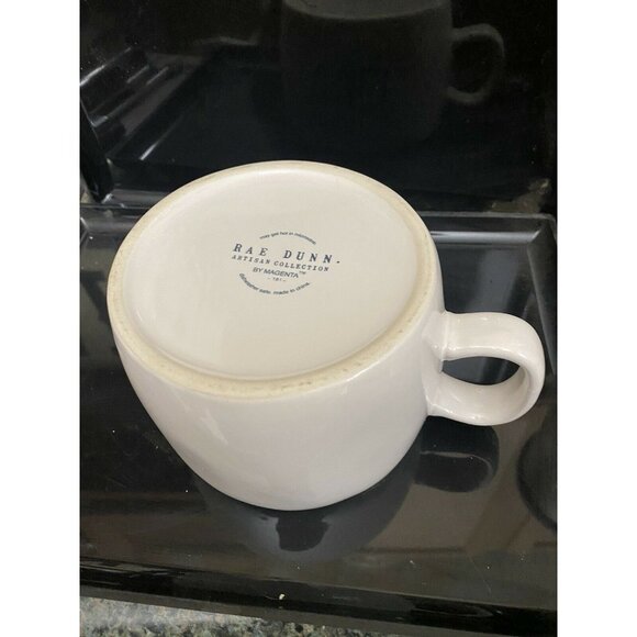 Rae Dunn Gulp Mug 4" White Ceramic Artisan Collection By Magenta - Picture 3 of 5
